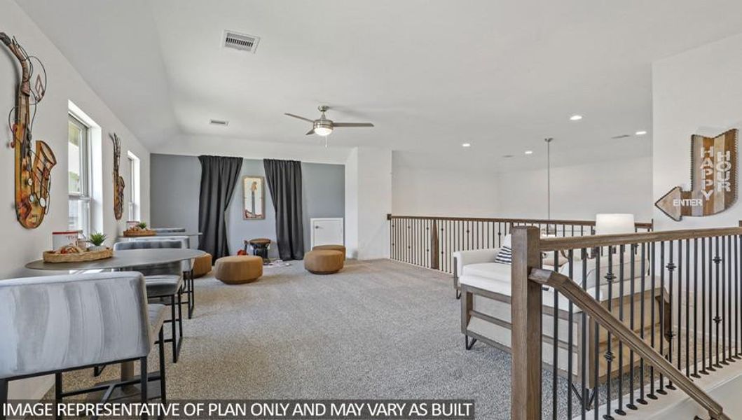 Furnished interior view inside a new home in Hills of Westlake, Conroe (Image 16).