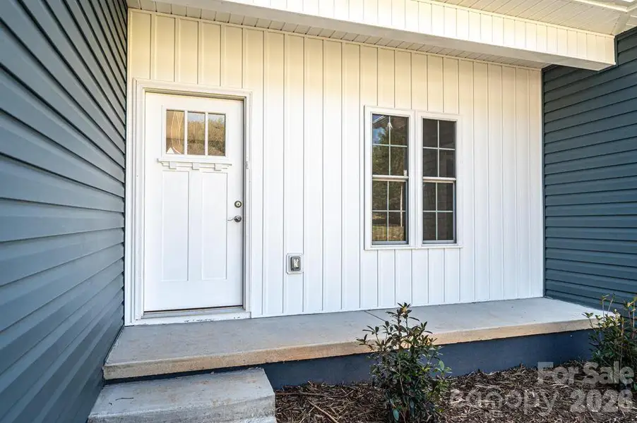 Exterior details and patio area of a home in , Hickory (Image 16).
