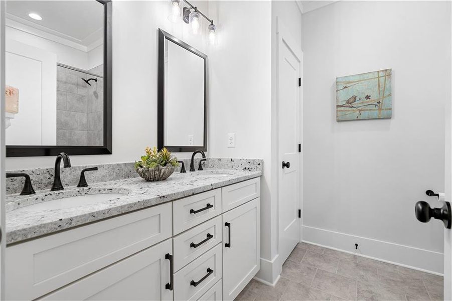 Furnished interior view inside a new home in , Monroe (Image 42).