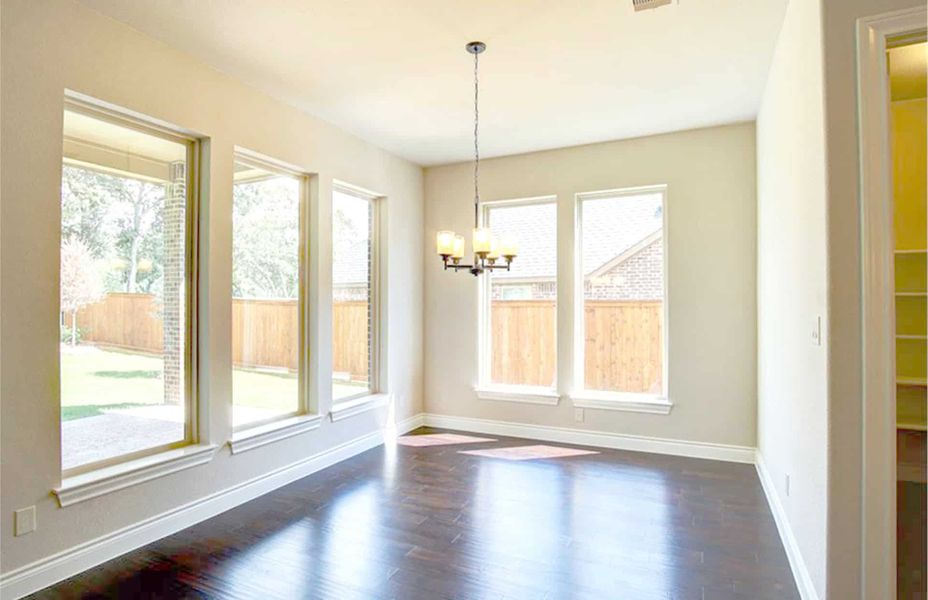 Representative unfurnished interior of a home built from the 4198 by Ravenna Homes in The Woodlands Hills 65′, Willis (Image 15).
