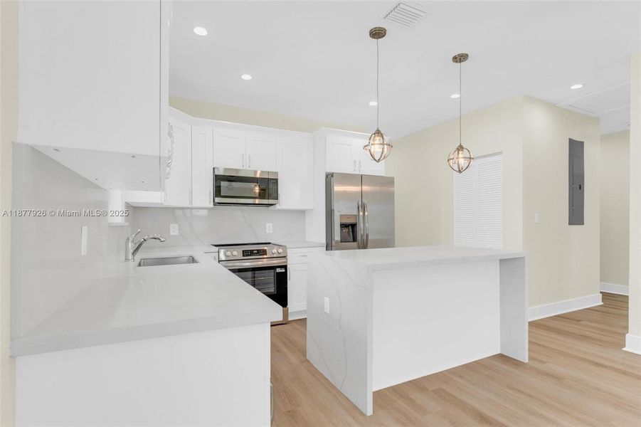 Furnished interior view inside a new home in , Miami (Image 6).