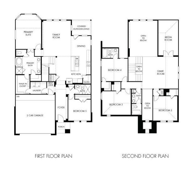 2D floor plan layout of this home in Kingdom Heights, Rosenberg, TX (Image 2). 2D floor plan layout of this home in Kingdom Heights, Rosenberg, TX (Image 2).