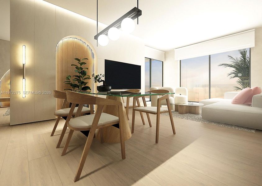 Furnished interior view inside a new home in , North Miami (Image 4).