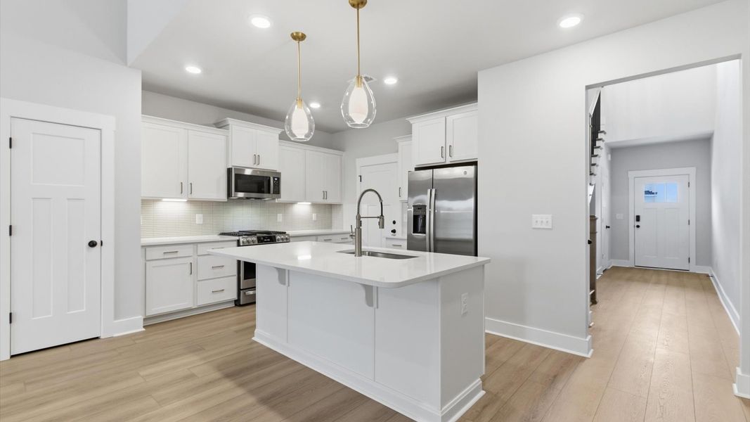 Furnished interior view inside a new home in Village at Midway, Anderson (Image 8).