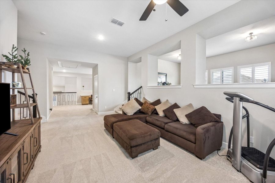 Furnished interior view inside a new home in Prairieland Village - Summit Collection, Cypress (Image 18).