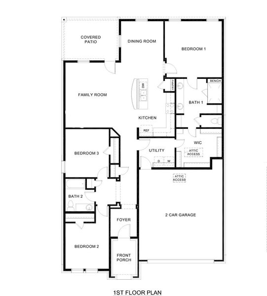 2D floor plan layout of this home in Trailstone, Caddo Mills, TX (Image 2). 2D floor plan layout of this home in Trailstone, Caddo Mills, TX (Image 2).