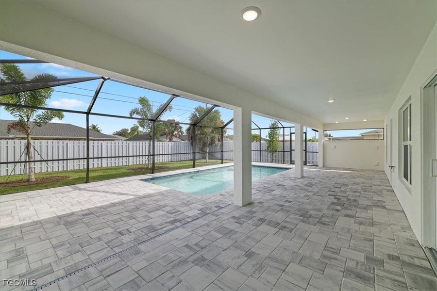 Exterior details and patio area of a home in Cape Coral, Cape Coral (Image 3).