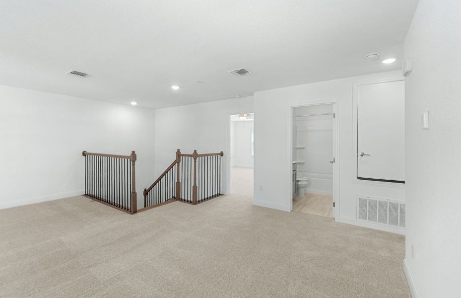 Spacious, unfurnished interior of a new home in Patterson Ranch, Georgetown (Image 34). Spacious, unfurnished interior of a new home in Patterson Ranch, Georgetown (Image 34).