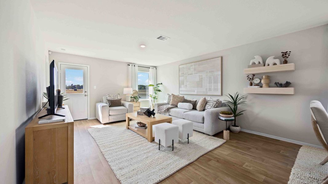 Furnished interior view inside a new home in Garver Heights, Houston (Image 3).