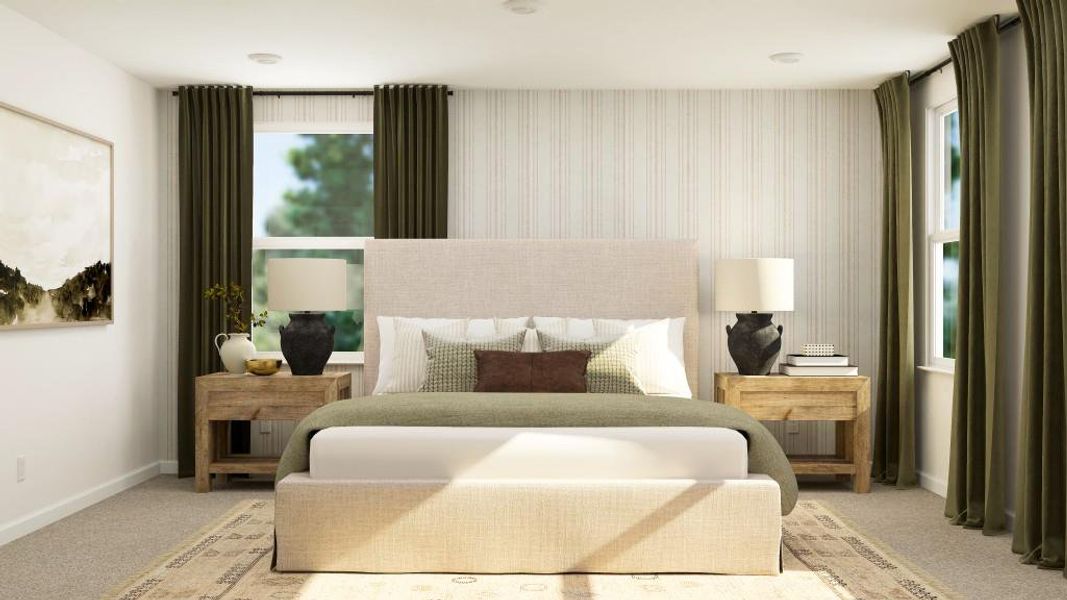 Furnished interior view inside a new home in Timber Ridge: Timber Ridge 42', Douglasville (Image 13).