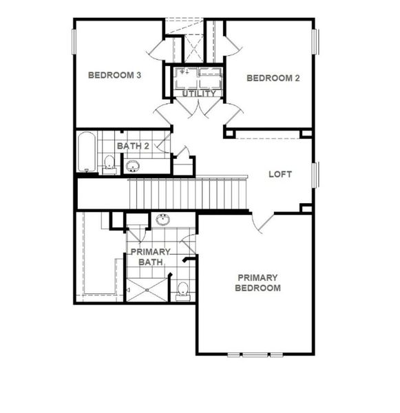 2D floor plan layout of this home in Sorella, Tomball, TX (Image 2). 2D floor plan layout of this home in Sorella, Tomball, TX (Image 2).