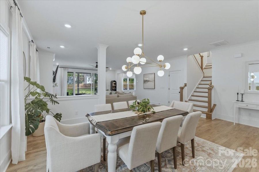 Furnished interior view inside a new home in , Charlotte (Image 31). Furnished interior view inside a new home in , Charlotte (Image 31).