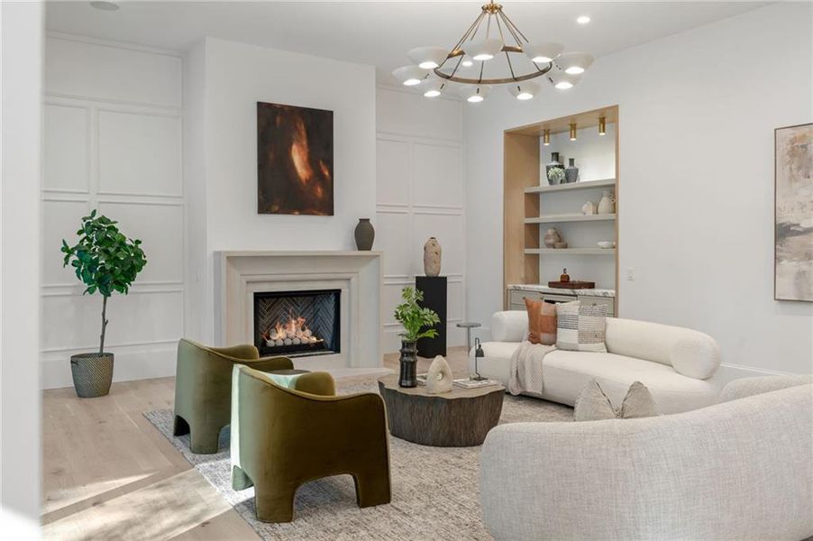 Furnished interior view inside a new home in , Atlanta (Image 18). Furnished interior view inside a new home in , Atlanta (Image 18).