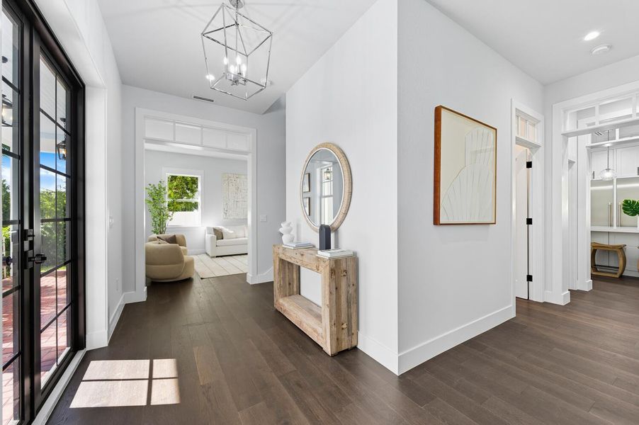 Furnished interior view inside a new home in , Palm Beach Gardens (Image 17).
