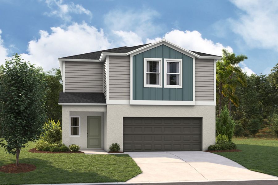 Representative exterior photo of a completed home built from the Azure by Casa Fresca Homes in Wynnstone, Davenport, FL (Image 1). Representative exterior photo of a completed home built from the Azure by Casa Fresca Homes in Wynnstone, Davenport, FL (Image 1).