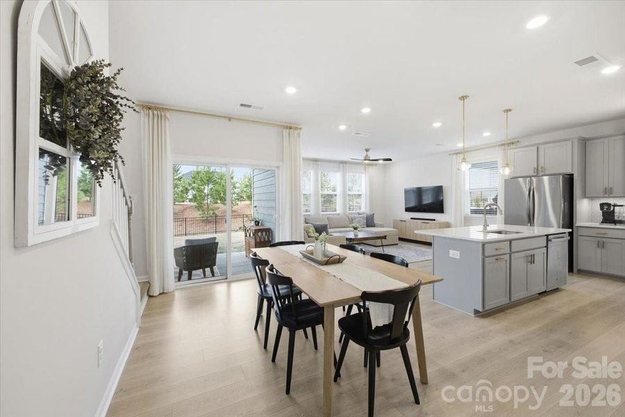 Furnished interior view inside a new home in , Charlotte (Image 7).