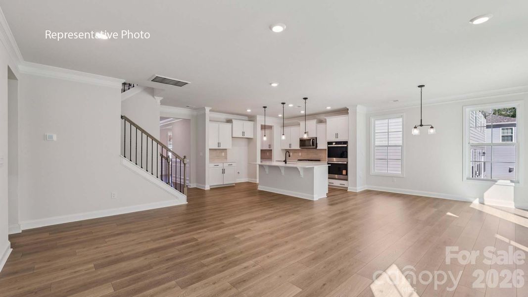 Spacious, unfurnished interior of a new home in Sanctuary at Southgate, Indian Trail (Image 18).