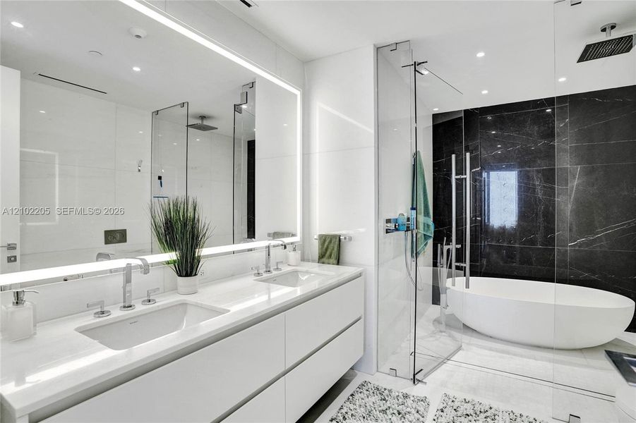 Furnished interior view inside a new home in , Miami (Image 13).