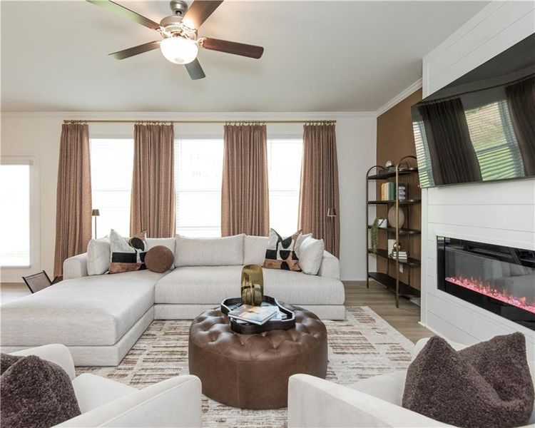 Furnished interior view inside a new home in Highland Park, Stonecrest (Image 12). Furnished interior view inside a new home in Highland Park, Stonecrest (Image 12).