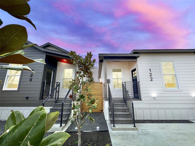 Both homes are available, but this listing is only for 122 E 31st 1/2 St.