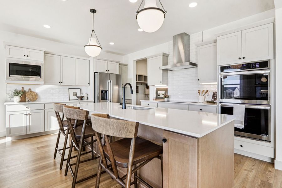 Furnished interior view inside a new home in Trailside, Timnath (Image 11).
