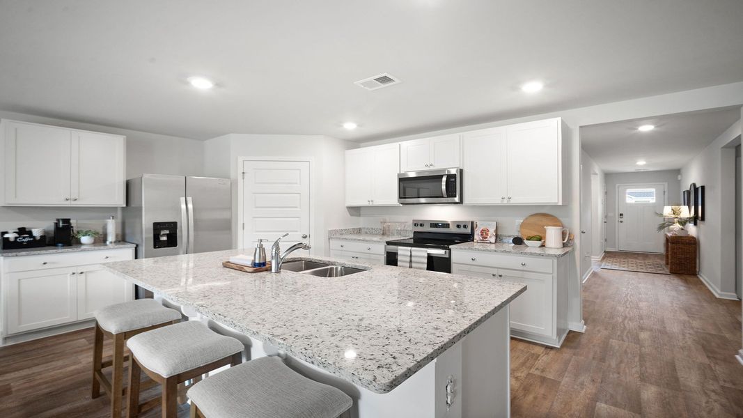 Furnished interior view inside a new home in The Retreat at East Argent, Ridgeland (Image 7). Furnished interior view inside a new home in The Retreat at East Argent, Ridgeland (Image 7).