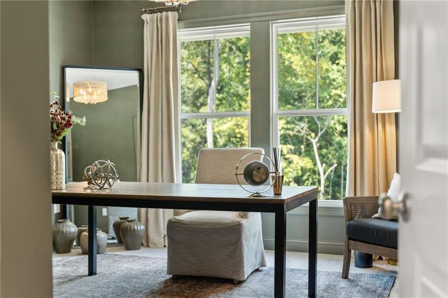 Furnished interior view inside a new home in Ashbury Commons, Powder Springs (Image 14). Furnished interior view inside a new home in Ashbury Commons, Powder Springs (Image 14).