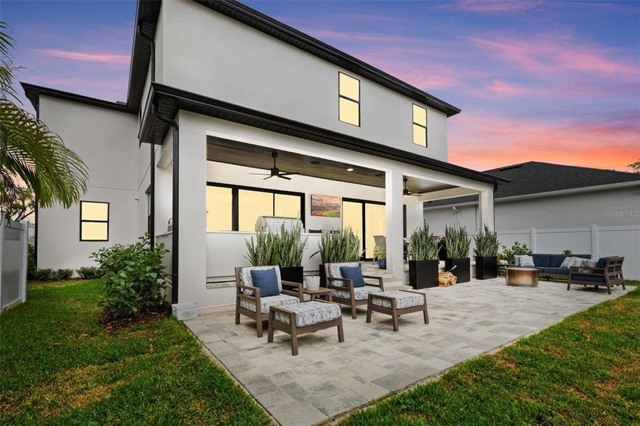 Exterior details and patio area of a home in , Tampa (Image 43).