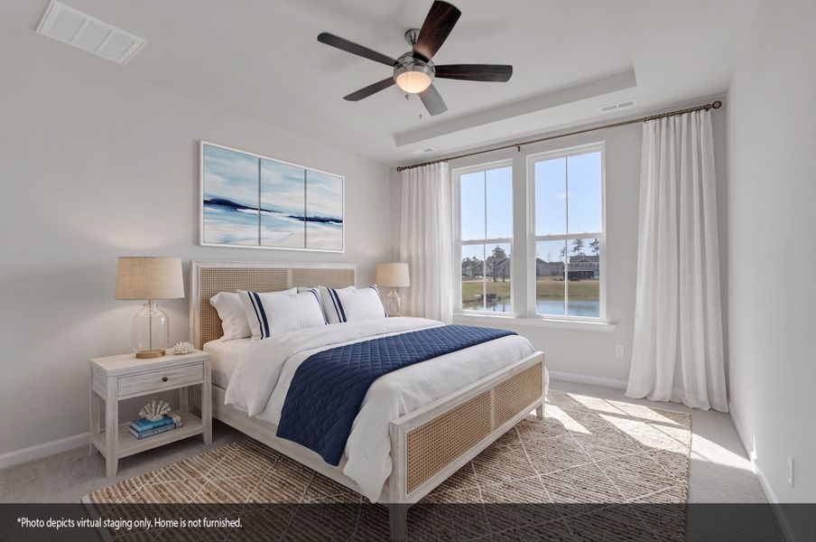 Furnished interior view inside a new home in Grand Park, Leland (Image 9). Furnished interior view inside a new home in Grand Park, Leland (Image 9).