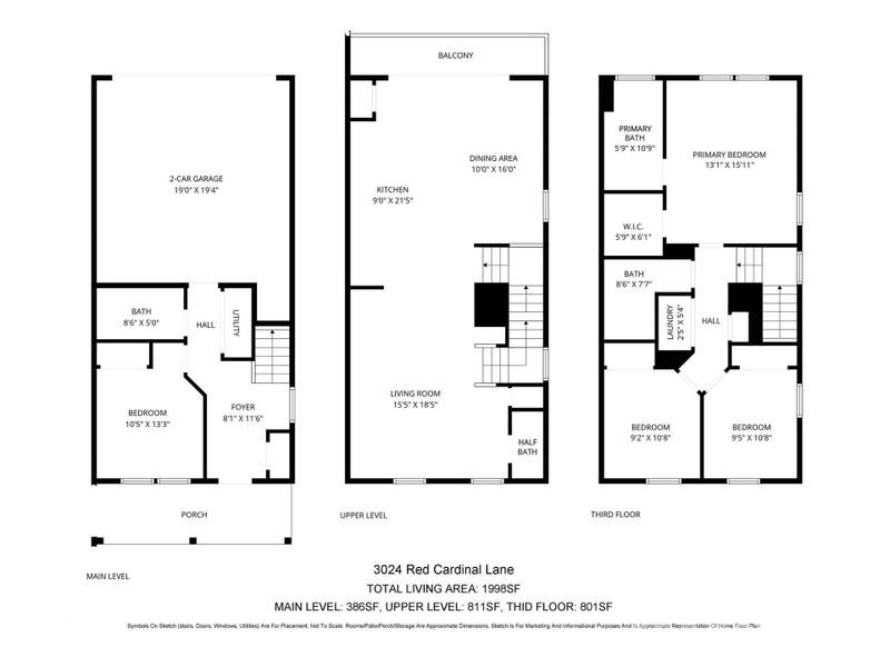 3024 Red Cardinal Lane Floor Plan