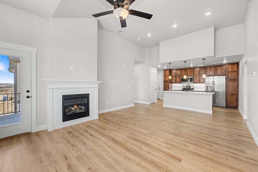 Representative unfurnished interior of a home built from the The Princeton by Landmark Homes in The Lakes at Centerra, Loveland (Image 9). Representative unfurnished interior of a home built from the The Princeton by Landmark Homes in The Lakes at Centerra, Loveland (Image 9).