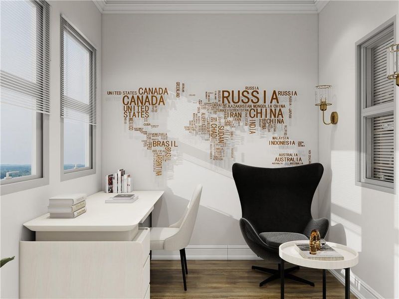 Furnished interior view inside a new home in , Cumming (Image 11).