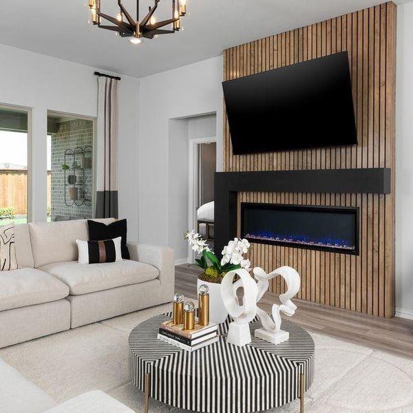 Furnished interior view inside a new home in Valencia On The Lake, Little Elm (Image 5).