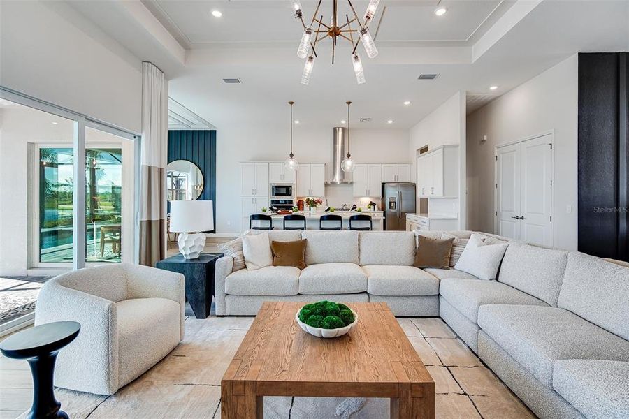 Furnished interior view inside a new home in Calusa Country Club, Lakewood Ranch (Image 6).