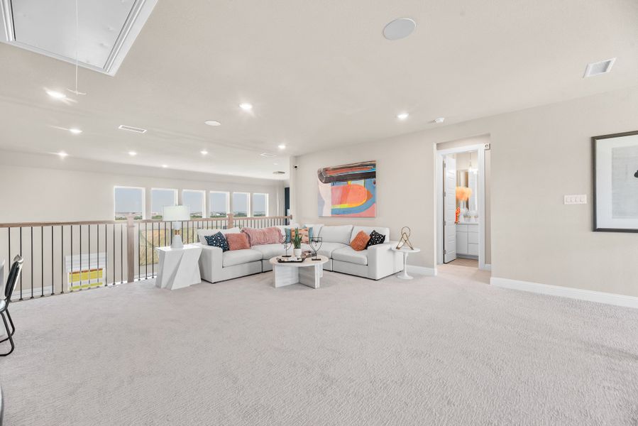Furnished interior view inside a new home in Sweetgrass, Haslet (Image 27).