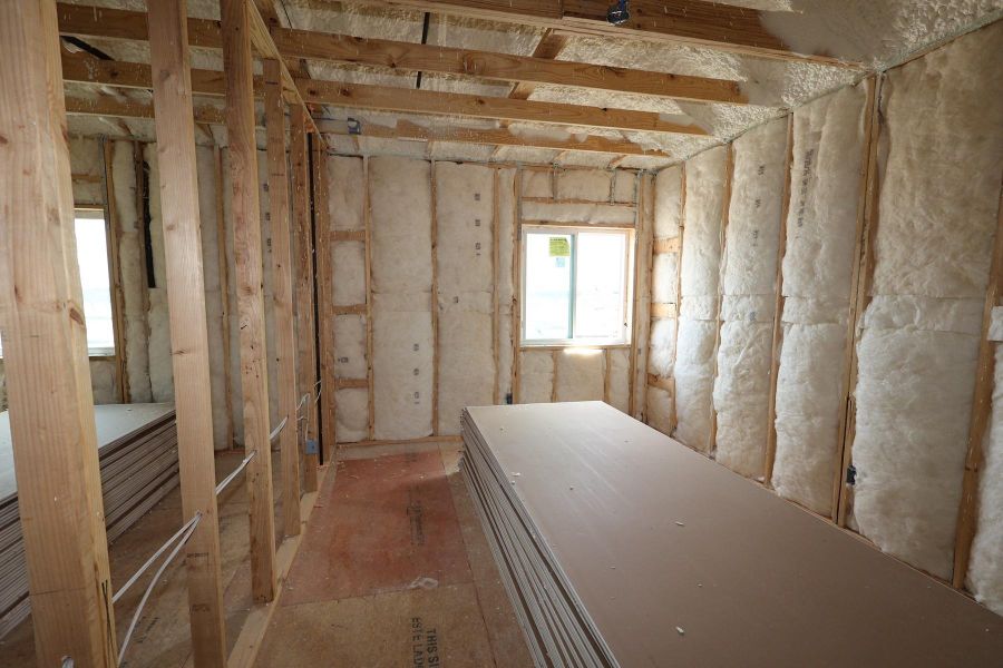 In-progress construction of a new home in Bridgeland Central: Emerald Heights - Cottages Row Collection, Cypress, TX (Image 15).