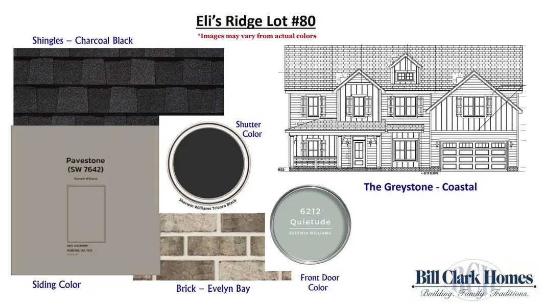 Sample of building materials used in homes in Eli's Ridge, Winterville (Image 2). Sample of building materials used in homes in Eli's Ridge, Winterville (Image 2).