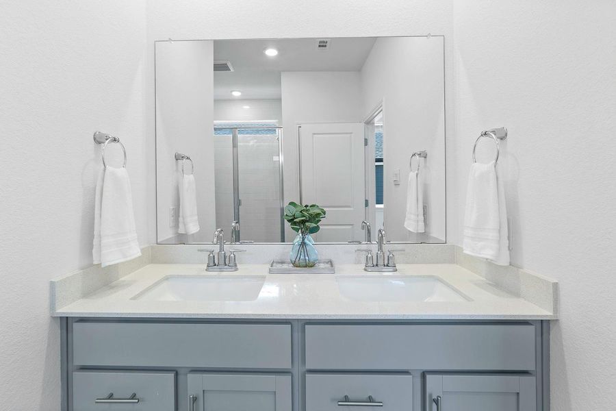 Furnished interior view inside a new home in Brooks Ranch, Kyle (Image 9).