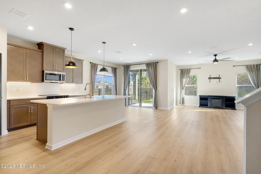 Furnished interior view inside a new home in Seminole Palms Single-Family Homes, Palm Coast (Image 10).
