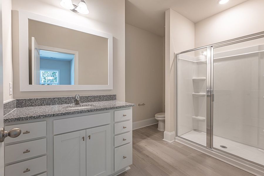Representative furnished interior of a home built from the Habersham II by Great Southern Homes in Old Charleston Acres, Pelion (Image 15).