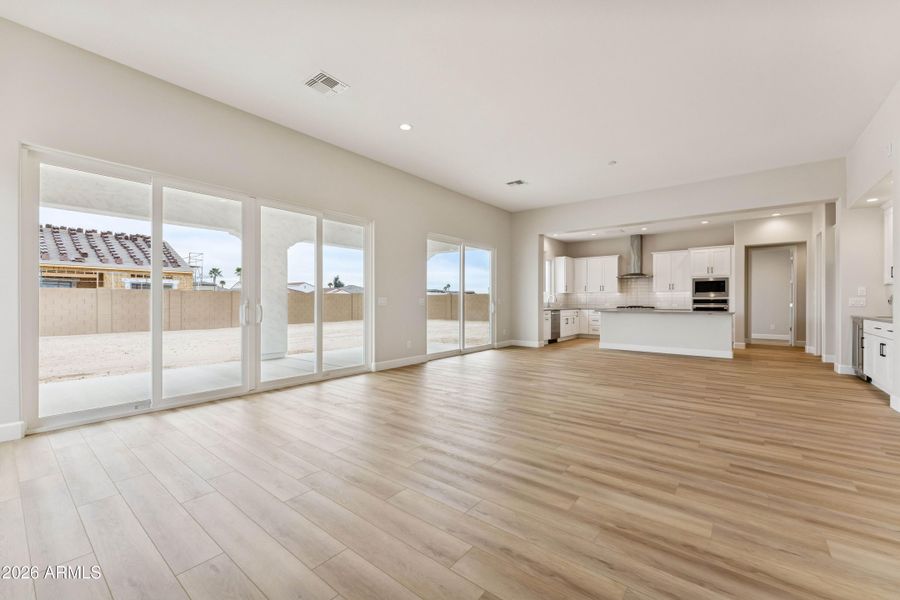 Great Room with Sliding Glass Doors Great Room with Sliding Glass Doors