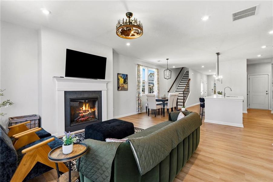 Furnished interior view inside a new home in Annsbury Park, Lilburn (Image 9).