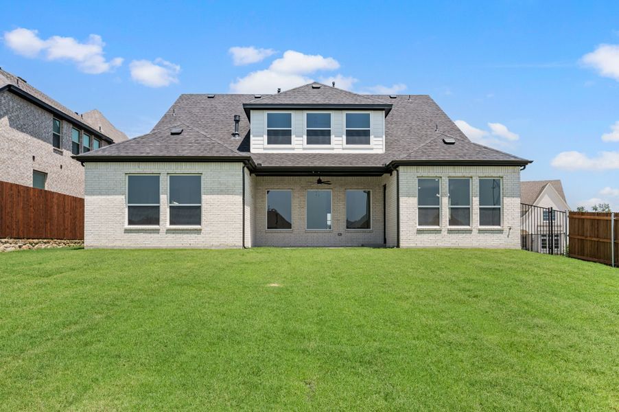 Exterior details and patio area of a home in Parks of Aledo, Aledo (Image 29).