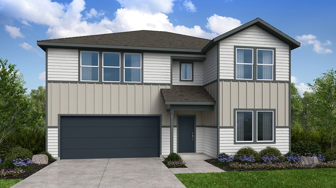 Representative exterior photo of a completed home built from the Wren by Taylor Morrison in Turner's Crossing 50s, Austin, TX (Image 22).