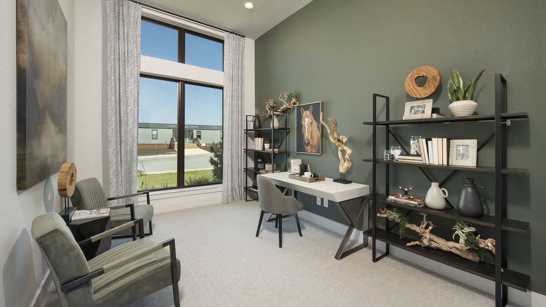 Furnished interior view inside a new home in Weston Oaks 55', San Antonio (Image 3). Furnished interior view inside a new home in Weston Oaks 55', San Antonio (Image 3).