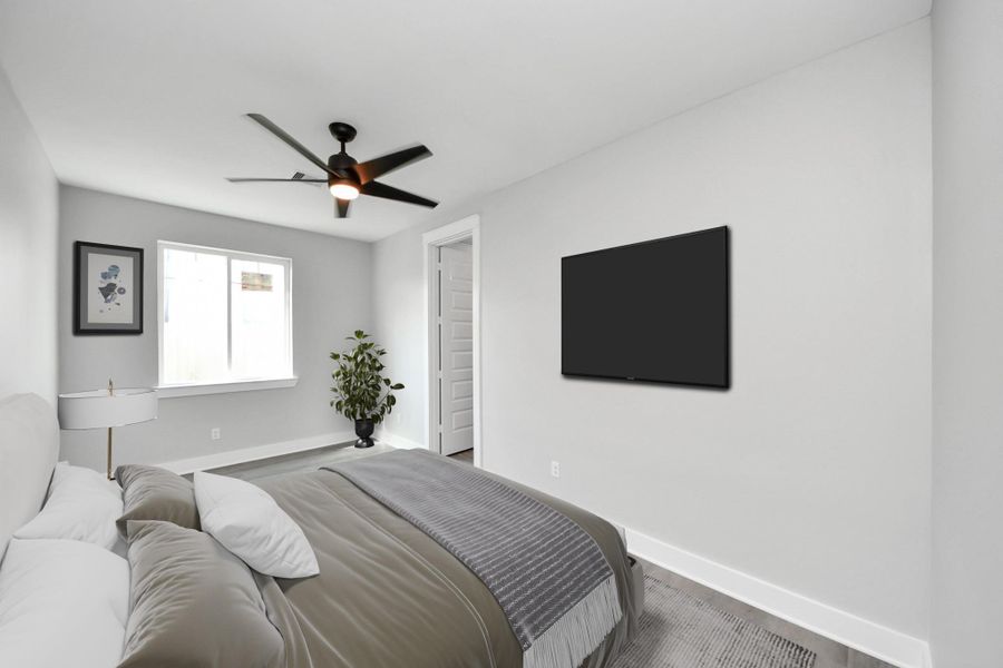 Furnished interior view inside a new home in , La Porte (Image 6). Furnished interior view inside a new home in , La Porte (Image 6).