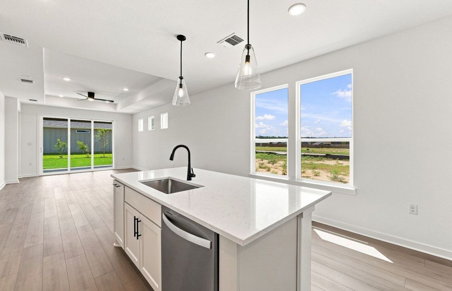 Furnished interior view inside a new home in Del Webb Austin at Lost Pines, Bastrop (Image 14).
