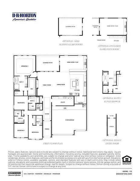 2D floor plan layout for the Naples by D.R. Horton in Friendswood Trails, Friendswood, TX (Image 3). 2D floor plan layout for the Naples by D.R. Horton in Friendswood Trails, Friendswood, TX (Image 3).