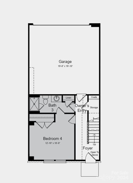 Floor Plan - Structural Options Added Include: Bedroom and full bath in place of flex area and half bath.