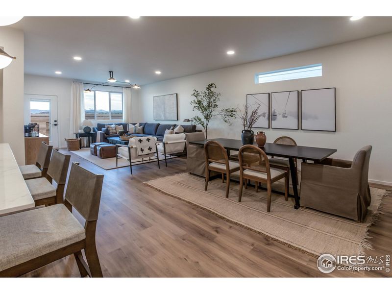 EXAMPLE PHOTO: DINING ROOM AND LIVING ROOM